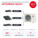 Канальная мульти сплит-система Mitsubishi Heavy на 5 комнат SCM125ZM-S/SRR25ZS-W/SRR35ZS-Wx3/SRR60ZS-W