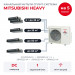 Канальная мульти сплит-система Mitsubishi Heavy на 5 комнат SCM125ZM-S/SRR25ZS-Wx2/SRR35ZS-W/SRR50ZS-W/SRR60ZS-W