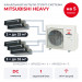 Канальная мульти сплит-система Mitsubishi Heavy на 5 комнат SCM125ZM-S/SRR25ZS-Wx2/SRR35ZS-Wx3