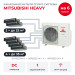 Канальная мульти сплит-система Mitsubishi Heavy на 6 комнат SCM125ZM-S/SRR25ZS-Wx2/SRR35ZS-Wx4