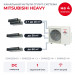 Канальная мульти сплит-система Mitsubishi Heavy на 4 комнаты SCM125ZM-S/SRR25ZS-Wx2/SRR50ZS-W/SRR60ZS-W