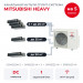 Канальная мульти сплит-система Mitsubishi Heavy на 5 комнат SCM125ZM-S/SRR25ZS-Wx3/SRR35ZS-W/SRR50ZS-W