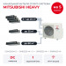 Канальная мульти сплит-система Mitsubishi Heavy на 5 комнат SCM125ZM-S/SRR25ZS-Wx3/SRR35ZS-W/SRR60ZS-W