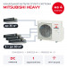 Канальная мульти сплит-система Mitsubishi Heavy на 4 комнаты SCM125ZM-S/SRR35ZS-W/SRR50ZS-Wx3