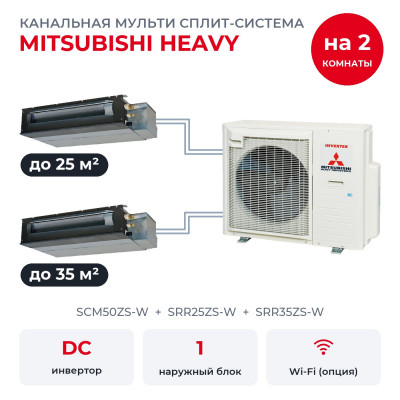 Mitsubishi Heavy SCM50ZS-W/SRR25ZS-W/SRR35ZS-W