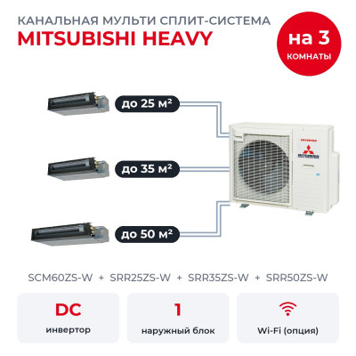 Mitsubishi Heavy SCM60ZS-W/SRR25ZS-W/SRR35ZS-W/SRR50ZS-W