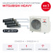 Канальная мульти сплит-система Mitsubishi Heavy на 3 комнаты SCM60ZS-W/SRR25ZS-Wx3