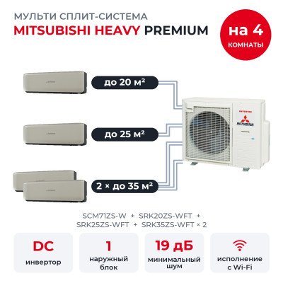 Mitsubishi Heavy SCM71ZS-W/SRK20ZS-WFT/SRK25ZS-WFT/SRK35ZS-WFTx2 Mitsubishi Heavy SCM71ZS-W/SRK20ZS-WFT/SRK25ZS-WFT/SRK35ZS-WFTx2
