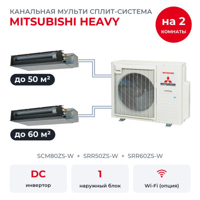 Mitsubishi Heavy SCM80ZS-W/SRR50ZS-W/SRR60ZS-W