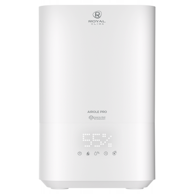 Купить Увлажнитель воздуха ROYAL CLIMA RUH-ARP400/5.0E-WT AIROLE Pro, белый/прозрачный по низкой цене с официальной гарантией Увлажнитель воздуха ROYAL CLIMA RUH-ARP400/5.0E-WT AIROLE Pro, белый/прозрачный