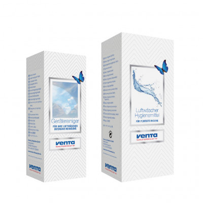 Купить Гигиенические добавки и средства ухода для моек воздуха - VENTA Комплект №1: очиститель и гигиеническая добавка по низкой цене у официального дилера Гигиенические добавки и средства ухода для моек воздуха - VENTA Комплект №1: очиститель и гигиеническая добавка