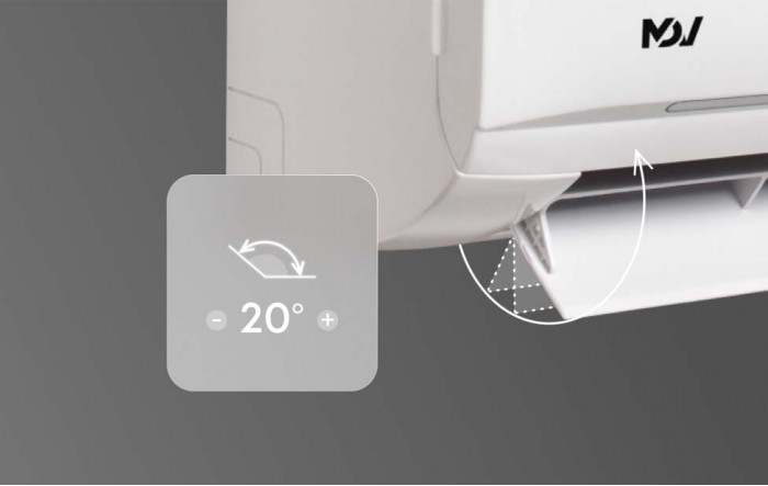 функция 3D Air Flow в кондиционере MDV Aurora R32 On/Off